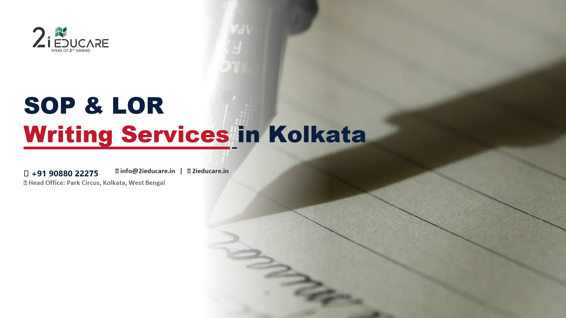 SOP & LOR Writing Services in Kolkata | 2i Educare